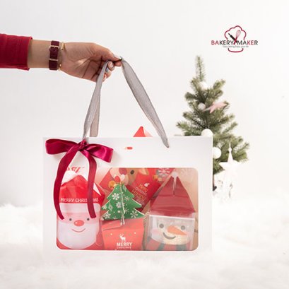 ถุงหิ้วกระดาษสีขาว หน้าต่าง 1 ใบ